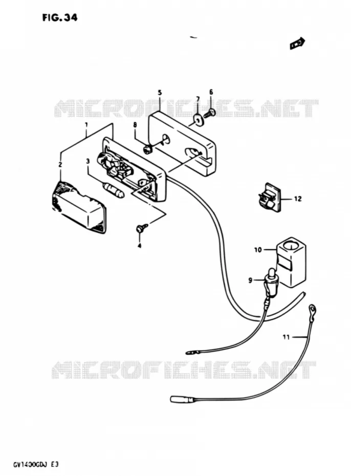 KOFFERLICHT Suzuki MOTO 1400 CAVALCADE 1987  GV1400GD H/GV1400GC H