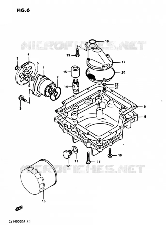 OLIEPOMP Suzuki MOTO 1400 CAVALCADE 1987  GV1400GD H/GV1400GC H