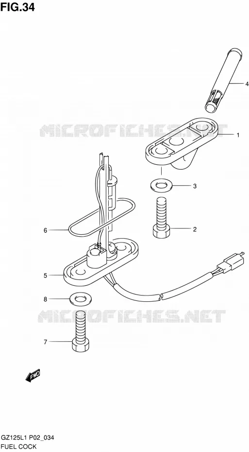 FUEL COCK Suzuki MOTO 125 MARAUDER 2011  GZ125L1(E02)