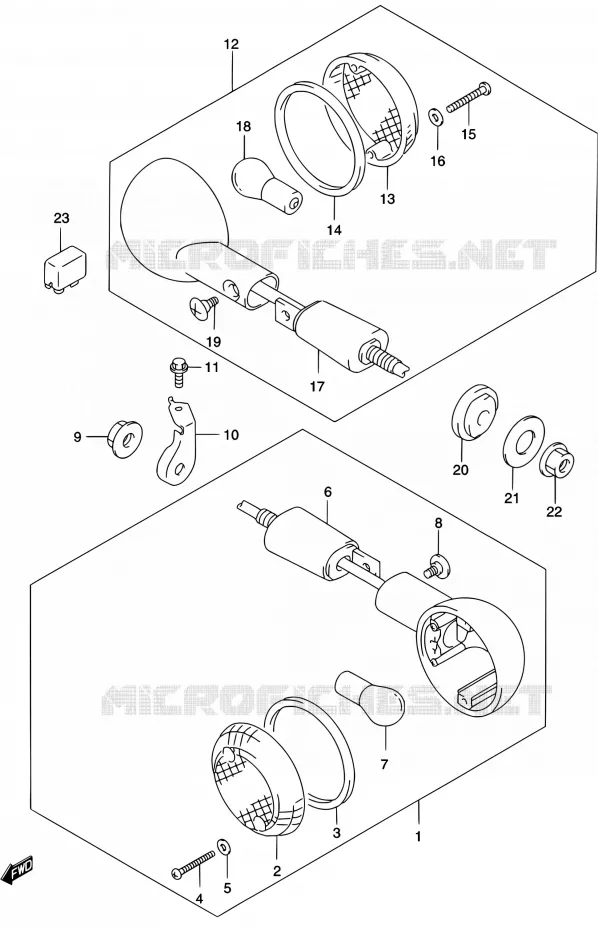 INDICATOREN Suzuki MOTO 250 MARAUDER 2002  GZ250 K2 (E03,E28,E33)
