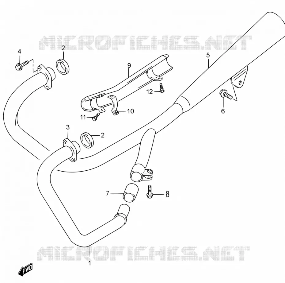 GELUIDDEMPER Suzuki MOTO 250 MARAUDER 2003  GZ250 K3 (E03,E28,E33)