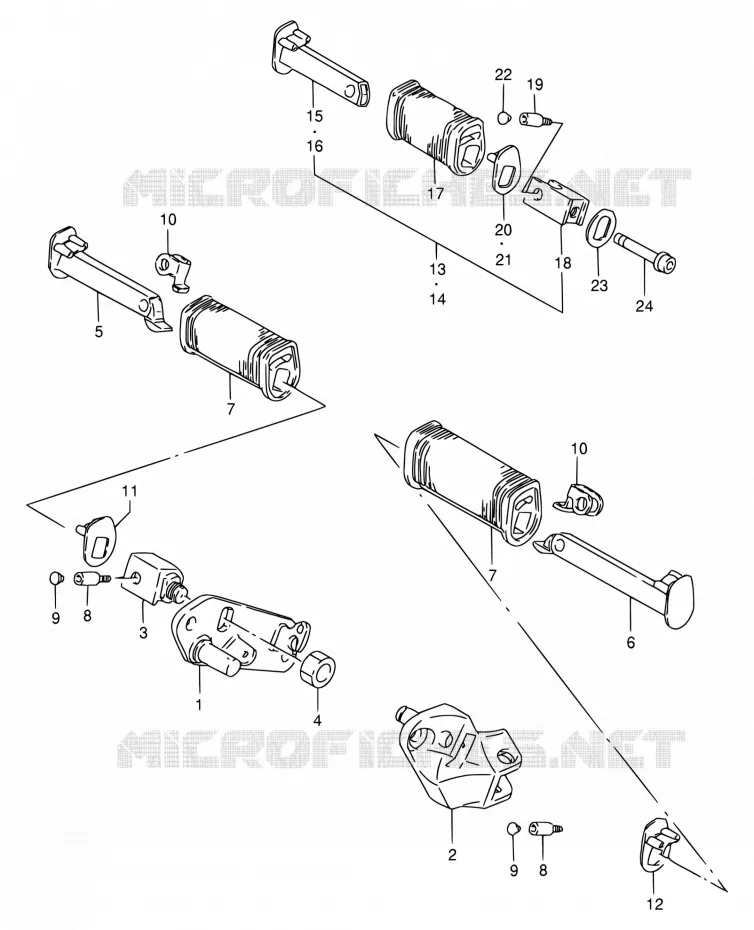 FOOTREST Suzuki MOTO 650 SAVAGE 1999  LS650PX(E22)