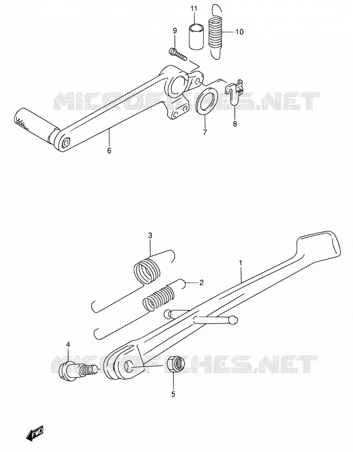 STAND Suzuki MOTO 600 RF 1993  RF600RP/RF600RUP