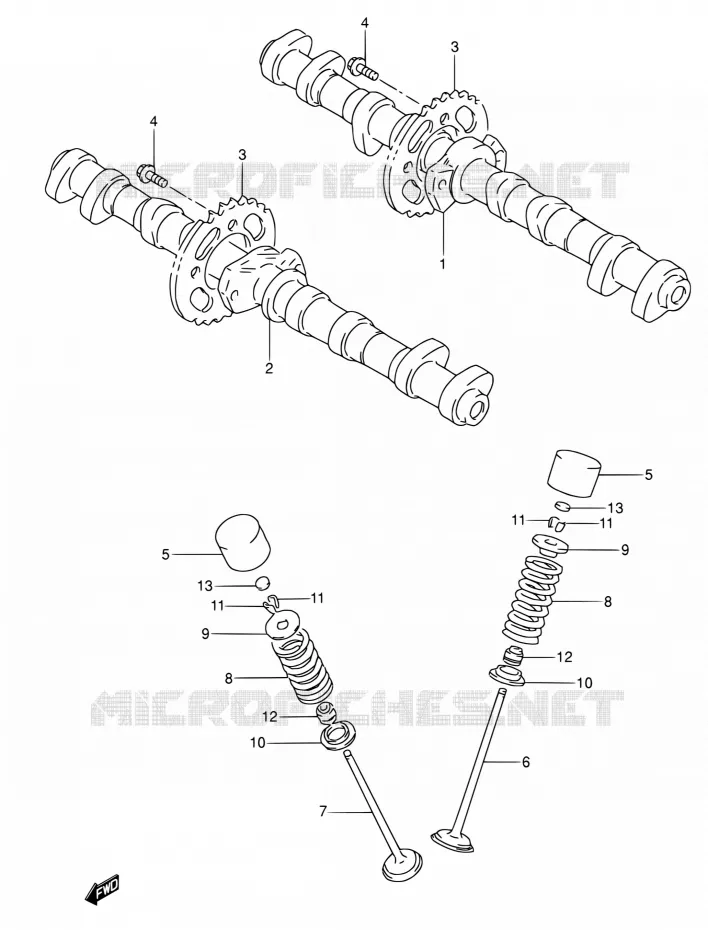 NOKKENAS - VALVES Suzuki MOTO 600 RF 1994  RF600RR/RF600RUR