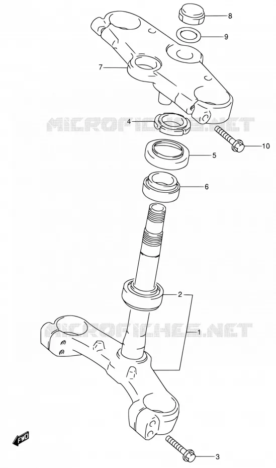 STUURKOLOM Suzuki MOTO 600 RF 1995  RF600RS/RF600RUS