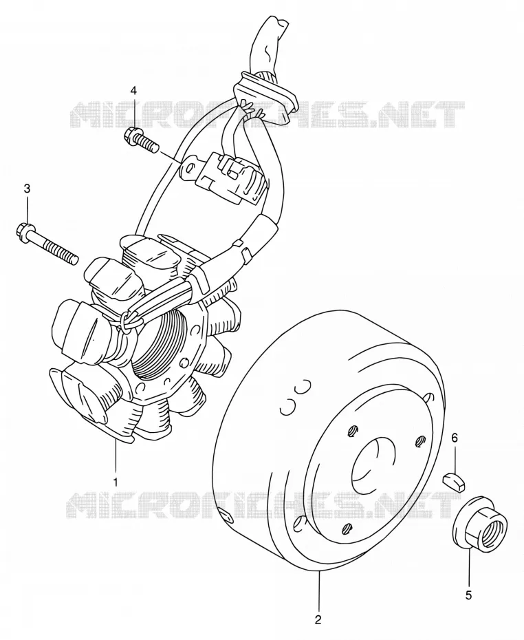 ONTSTEKING Suzuki MOTO 125 RG 1994  RG125FU R
