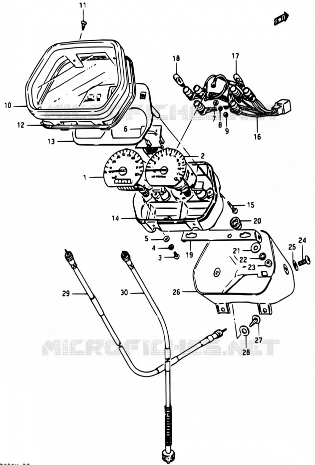 SNELHEIDSMETER Suzuki MOTO 50 RG 1983  RG50 G/RG50 G1