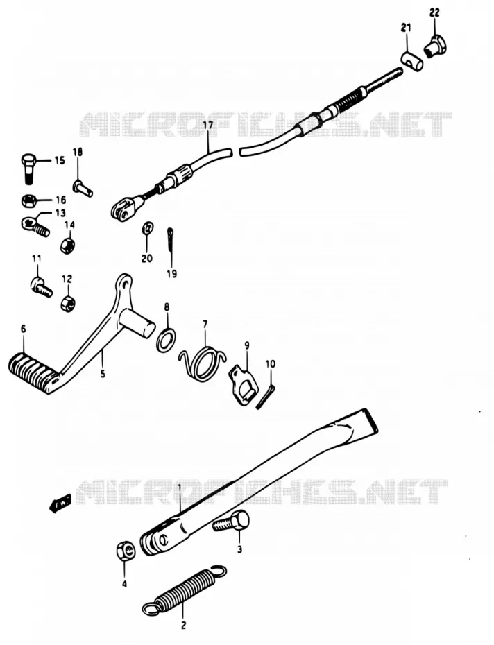 STAND Suzuki MOTO 50 RG 1983  RG50 G/RG50 G1