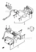 INDICATOREN (E02,E21,E22) voor Suzuki RG 250 1990
