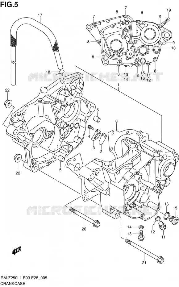 CASING Suzuki MOTO 250 RM-Z 2011  RM-Z250 L1 (E03,E28,E33)