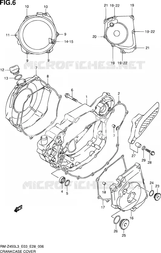 CASING Suzuki MOTO 450 RM-Z 2013  RM-Z450 L3 (E03,E28,E33)