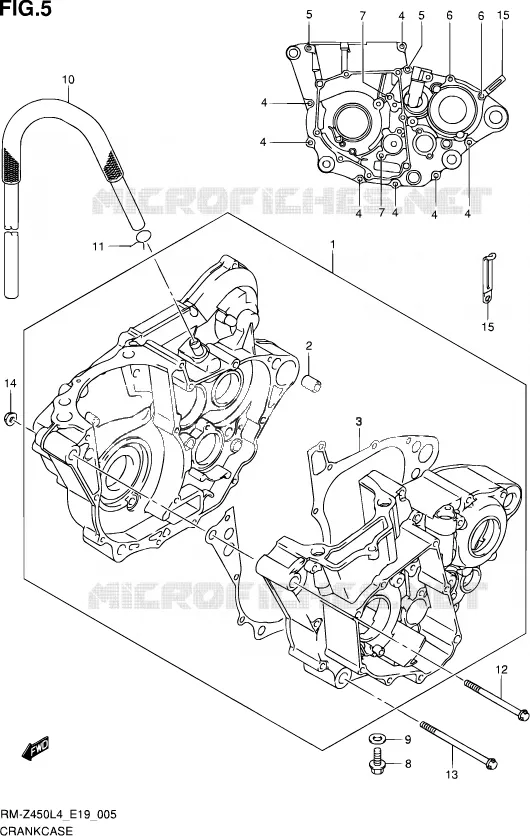 CASING Suzuki MOTO 450 RM-Z 2014  RM-Z450 L4 (E19)