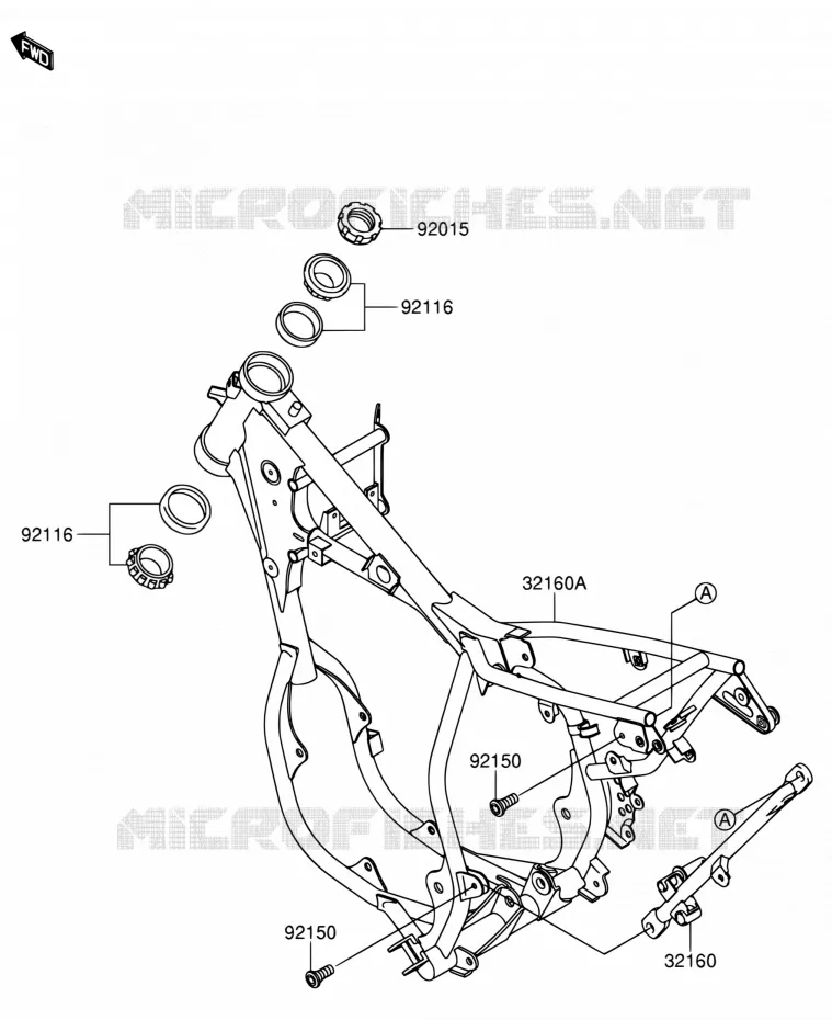 FRAME Suzuki MOTO 65 RM 2003  RM65K3(E03)
