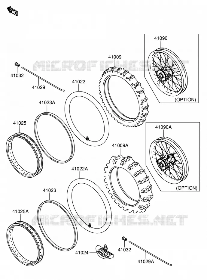 WIEL - BAND Suzuki MOTO 65 RM 2003  RM65K3(E03)