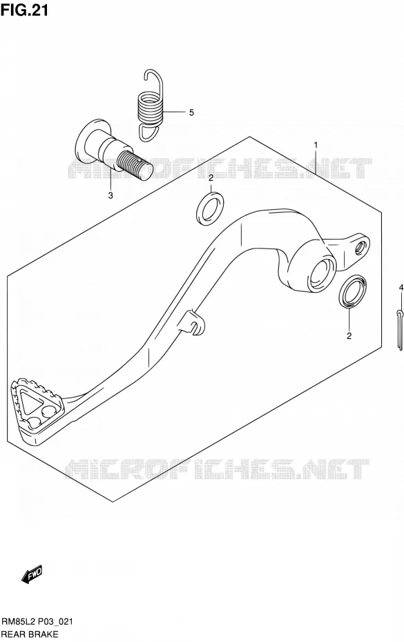 ACHTERREM Suzuki MOTO 85 RM 2012  RM85L L2 (P03,P28.P33)