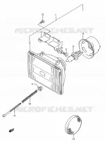 KOPLAMP voor Suzuki RMX 250 1989
