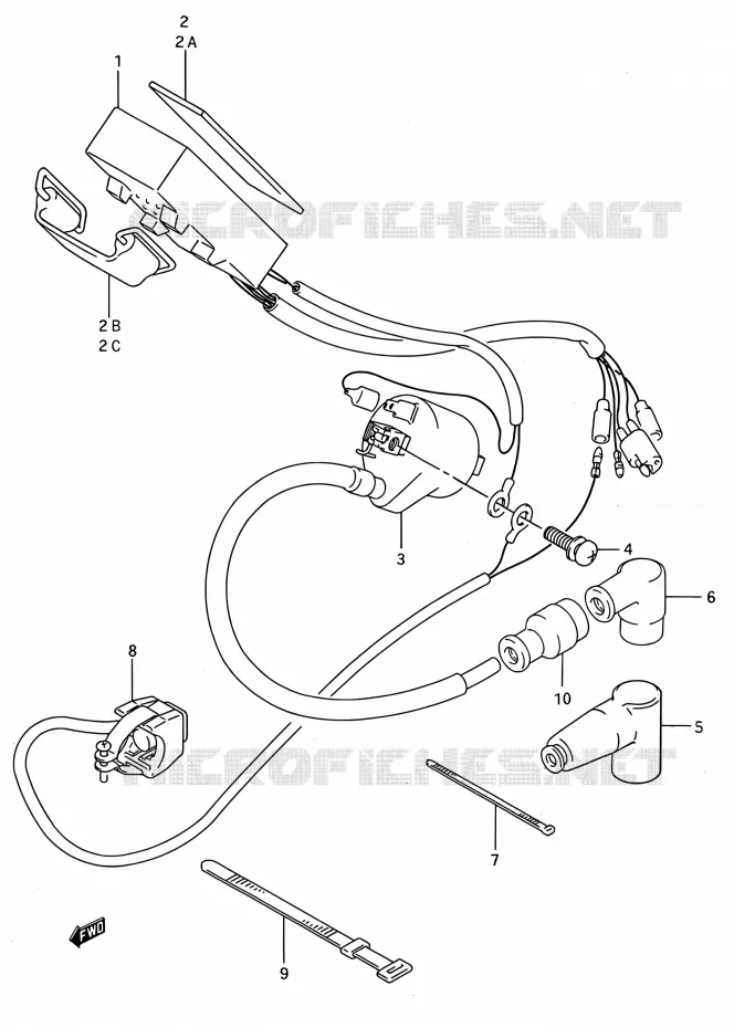 ELEKTRISCH Suzuki MOTO 250 RMX 1990  RMX250 L (E03,E28,E33)