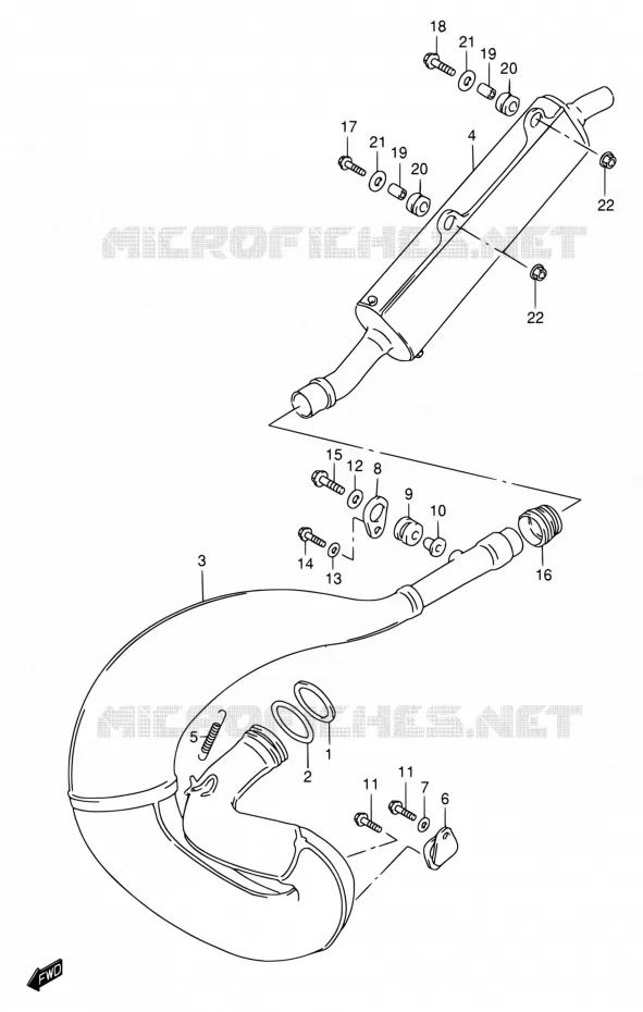 GELUIDDEMPER Suzuki MOTO 250 RMX 1998  RMX250W(E24)