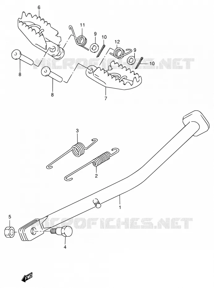 STAND Suzuki MOTO 250 RMX 1998  RMX250W(E24)