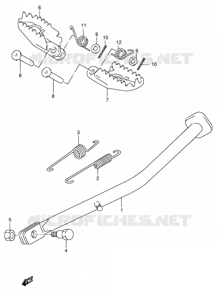 STAND Suzuki MOTO 250 RMX 1999  RMX250X(E24)