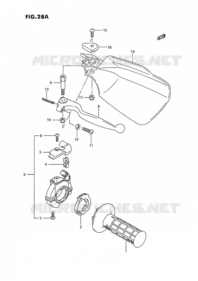 RECHTS KNUCKLE COVER (MODELE N/P/R/S/T) Suzuki MOTO 250 RMX 1992  RMX250 N (E03)