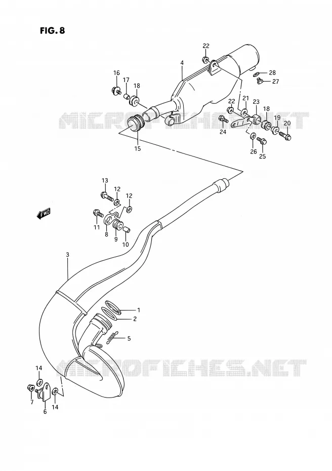 GELUIDDEMPER Suzuki MOTO 250 RMX 1994  RMX250 R (E03)