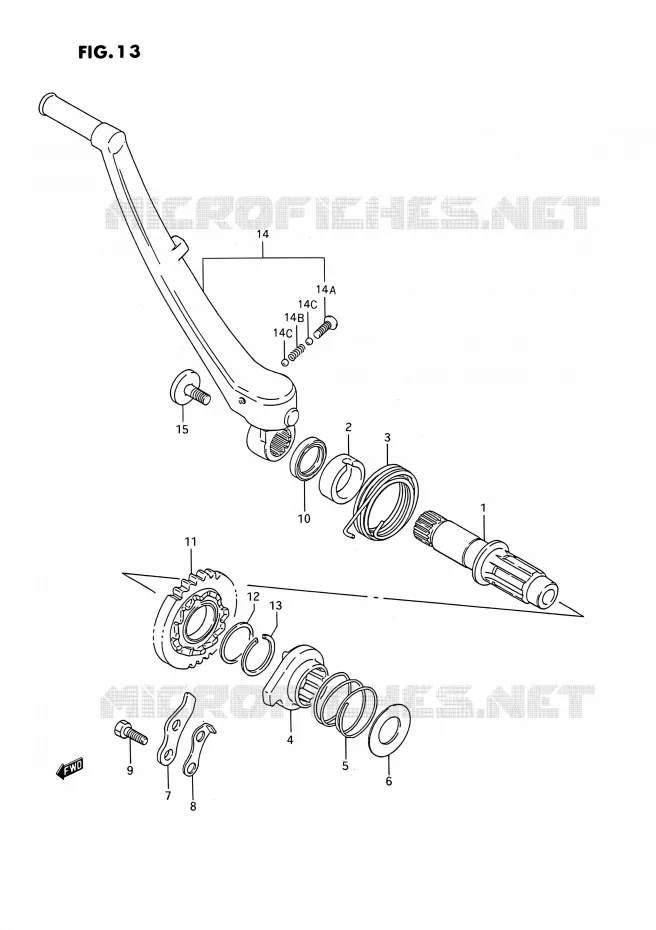 KICKSTARTER Suzuki MOTO 250 RMX 1994  RMX250 R (E03)