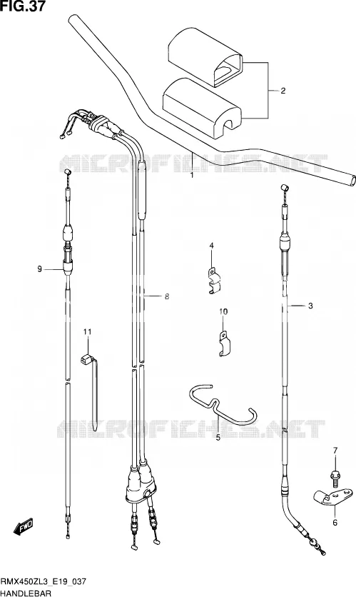 STUUR Suzuki MOTO 450 RMX 2013  RMX450Z L3 (E19)