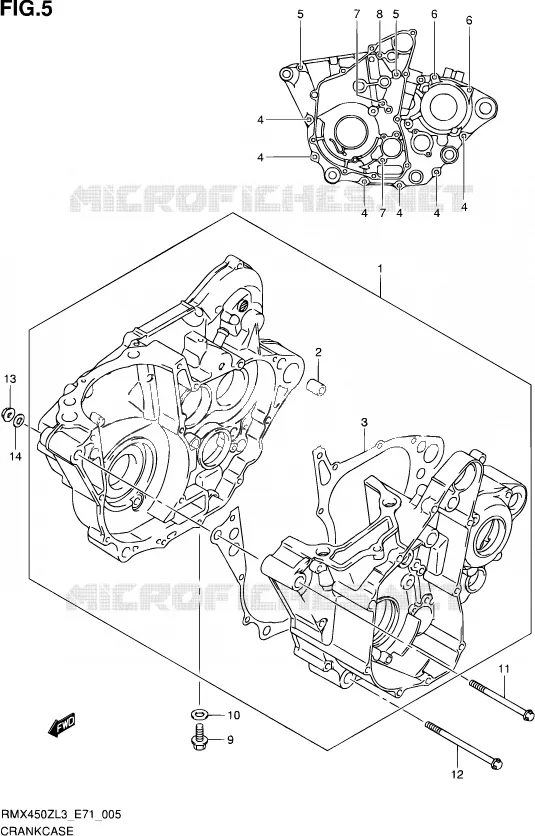 CASING Suzuki MOTO 450 RMX 2013  RMX450Z L3 (E71)