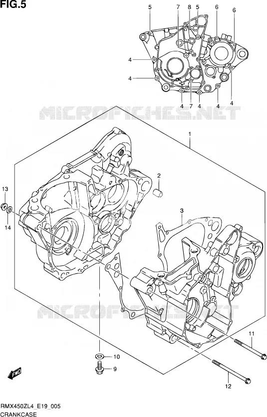 CASING Suzuki MOTO 450 RMX 2014  RMX450Z L4 (E19)