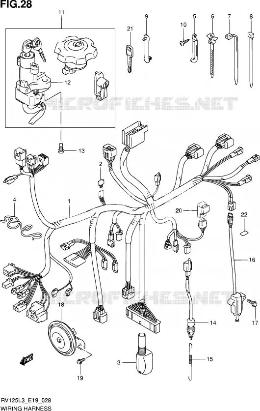 BEDRADING Suzuki MOTO 125 VAN-VAN 2013  RV125 L3 (E19)