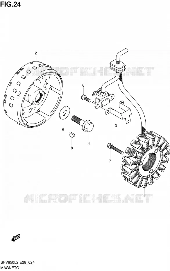 ONTSTEKING Suzuki MOTO 650 GLADIUS 2012  SFV650L2(E03,E28,E33)