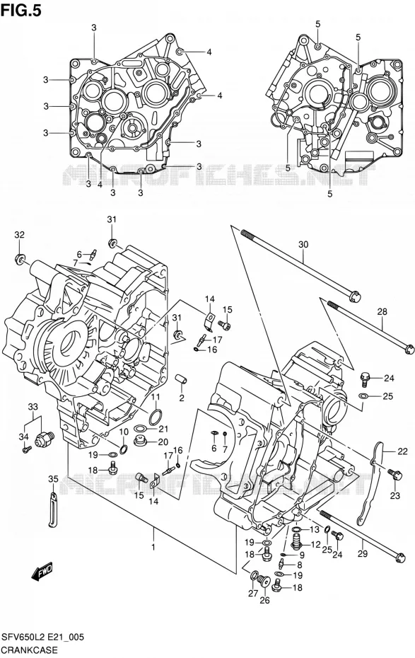 CASING Suzuki MOTO 650 GLADIUS 2012  SFV650UL2(E24)