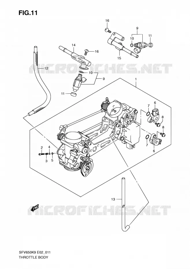 GASKLEPHUIS Suzuki MOTO 650 GLADIUS 2009  SFV650UAK9(E24)