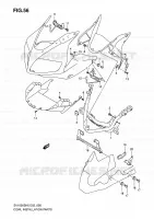 FAIRING INSTALLATIEDELEN (SV1000S/S1/S2) voor Suzuki SV 1000 2006