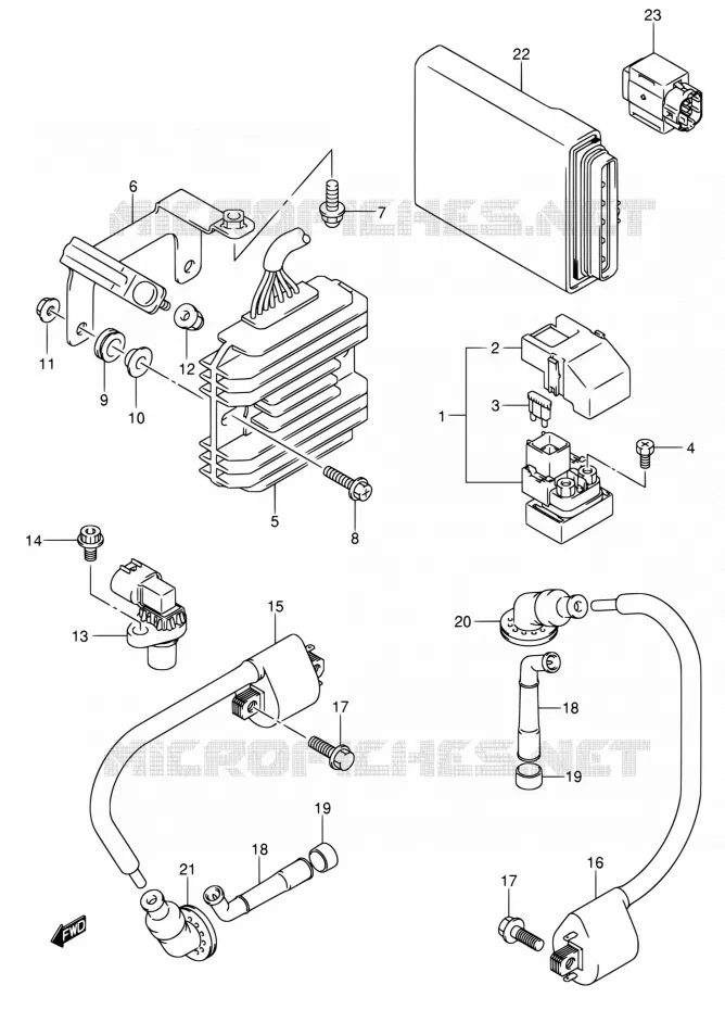 ELEKTRISCH (SV1000/U1/U2) Suzuki MOTO 1000 SV 2005  SV1000SZK5