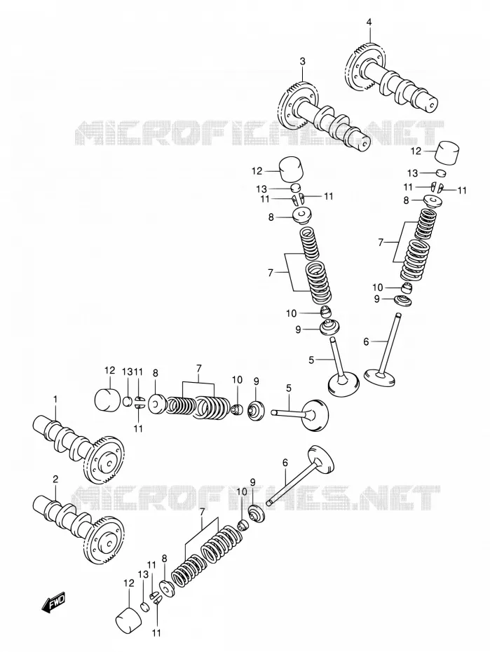 NOKKENAS - VALVES Suzuki MOTO 650 SV 2003  SV650K3