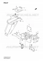 ACHTERSPATBORD (WITHOUT ABS) voor Suzuki SV 650 2009