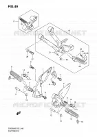 FOOTREST voor Suzuki SV 650 2009