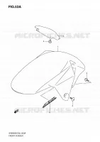 FRONT FENDER (MODEL K9) voor Suzuki SV 650 2009