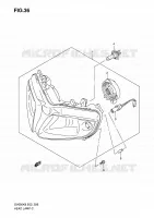 KOPLAMP (VOIR NOTE) voor Suzuki SV 650 2009