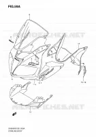KUIP   ETIKETTEN (MODEL K9 WITH COWLING) voor Suzuki SV 650 2009