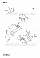 ACHTERSPATBORD (WITH ABS) voor Suzuki SV 650 2008