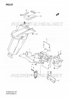 ACHTERSPATBORD (WITHOUT ABS) voor Suzuki SV 650 2008