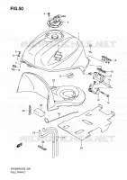 BENZINETANK (MODEL K8) voor Suzuki SV 650 2008