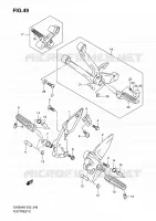 FOOTREST voor Suzuki SV 650 2008
