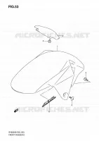 FRONT FENDER (MODEL K8) voor Suzuki SV 650 2008