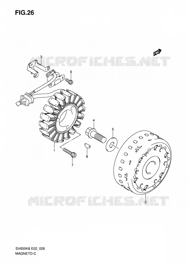 ONTSTEKING Suzuki MOTO 650 SV 2009  SV650AK9(E24)