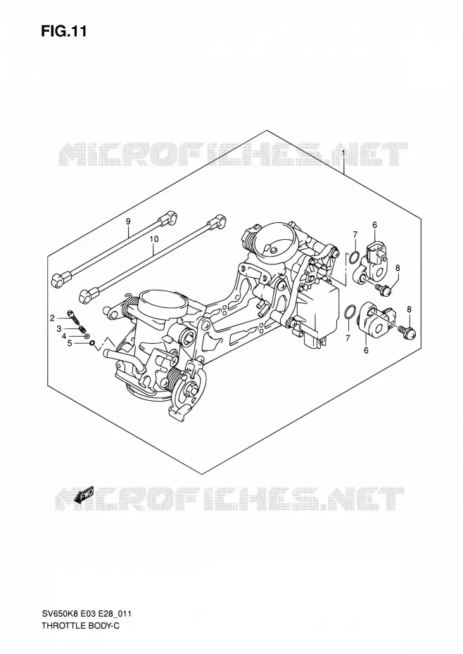 GASKLEPHUIS Suzuki MOTO 650 SV 2009  SV650A K9/SV650SA K9