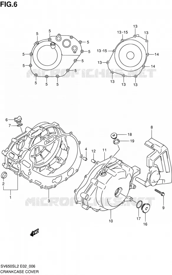 CASING Suzuki MOTO 650 SV 2012  SV650SL2(E24)